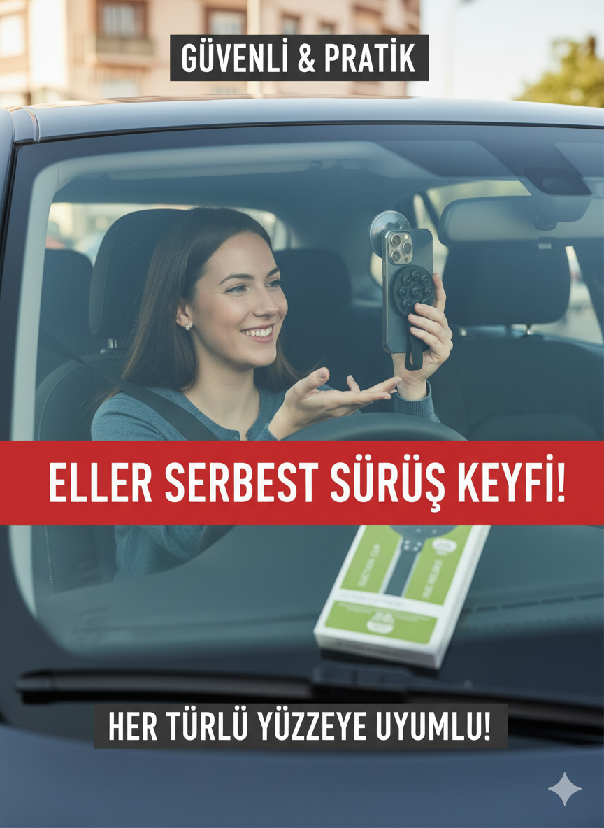 Çoklu Vantuzlu Telefon Tutucu | Çıkarılabilir Cep Telefonu Standı