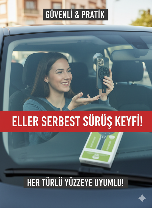 Çoklu Vantuzlu Telefon Tutucu | Çıkarılabilir Cep Telefonu Standı