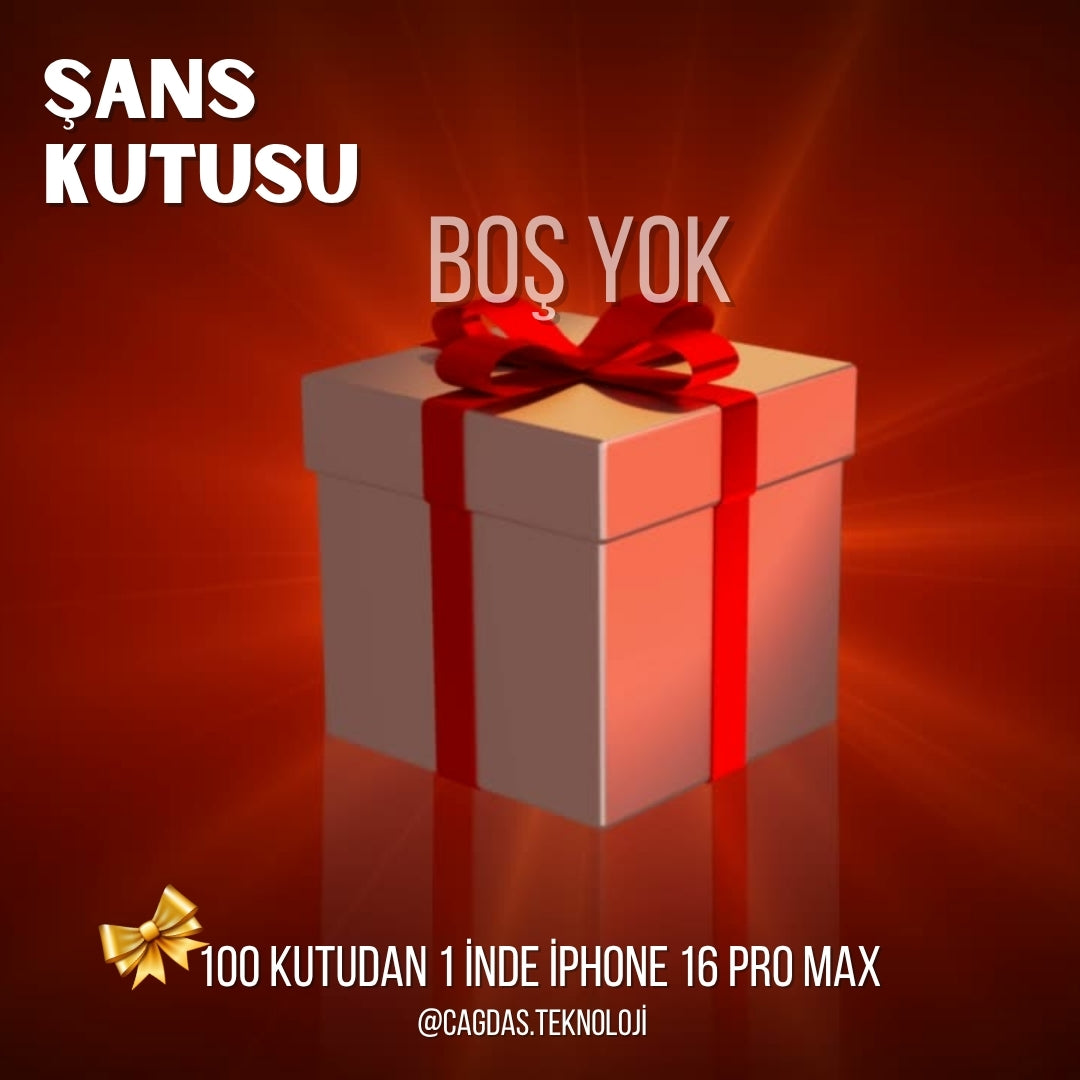 Sürpriz Kutu Teknoloji: iPhone 16 Pro Max Özel Ödüllü Şans Kutusu!